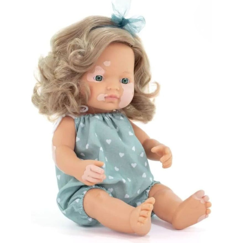 Miniland MFM BABY DOLL CAUCASIAN GIRL WITH VITILI