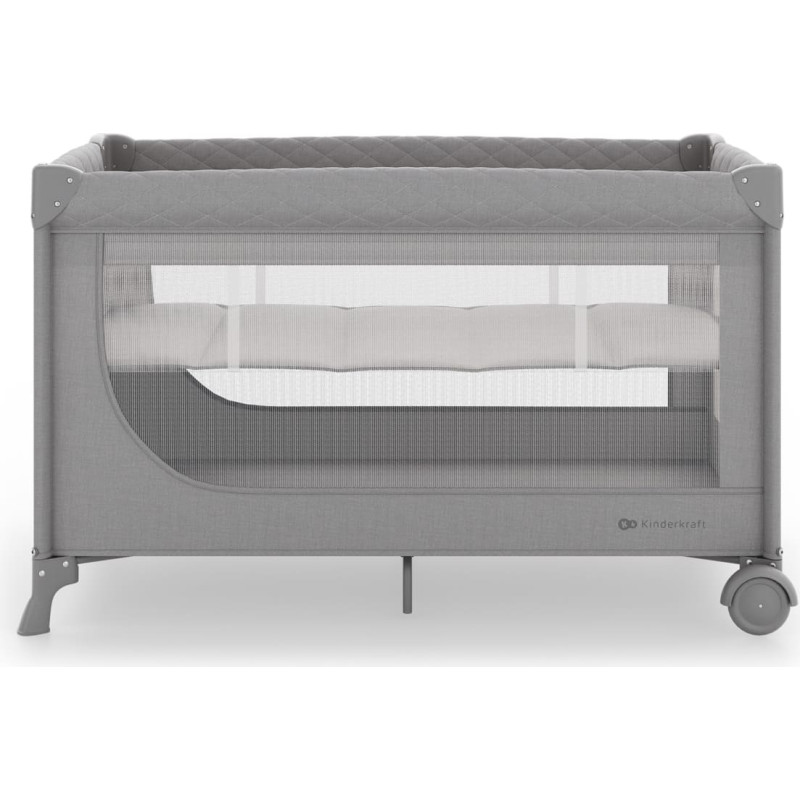 Kinderkraft gultiņa-manēža LEODY UP, Grey, KCLEODUPGRY0000