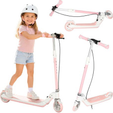 Hulajnoga dla dzieci TRIKE FIX dwukołowa LED składana podwójne hamulce różowa