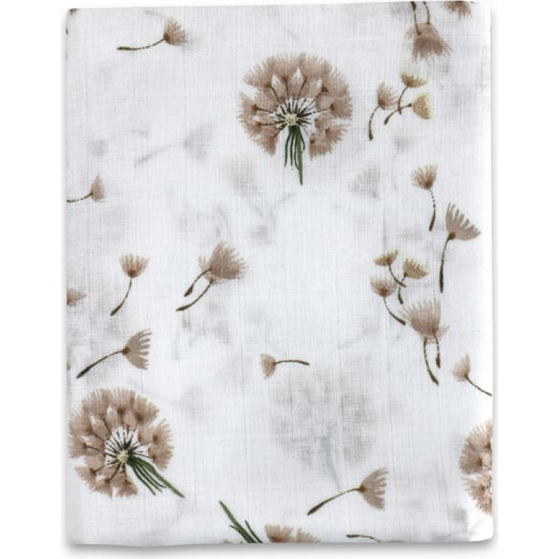 Ega Kids Swaddling blanket / Diaper - 0336 - MUSLIN - size 120x120 - DANDELION - BEIGE