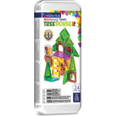 Magna-Tiles Micromags magnētiskais konstruktors "Treehouse", 24 gab.