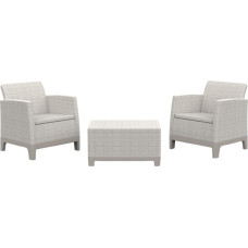 Keter Dārza mēbeļu komplekts Scandi Forma Balcony Set oļu pelēks/gai&scaron;i bē&scaron;s