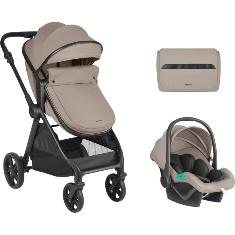 Stroller 3in1 transf. seat Eloe Dark Beige