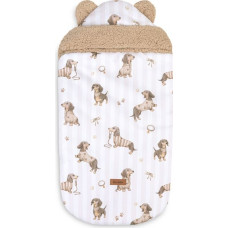 Sensillo SLEEPING BAG FOR CAR SEAT AND STROLLER 80X45 DOGS BEIGE