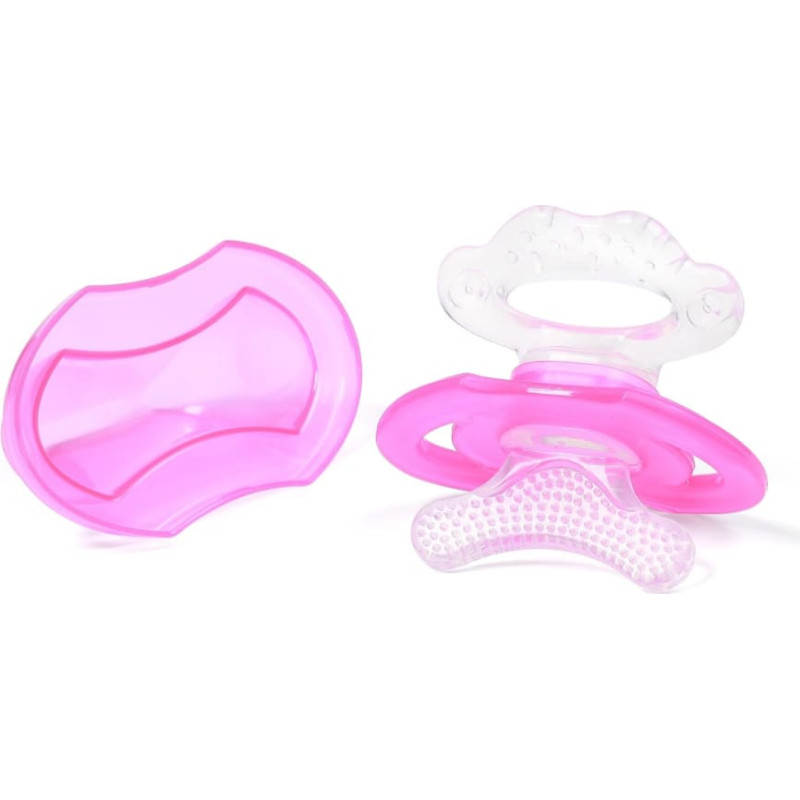 Babyono silicone teether for babies pink 1008/02