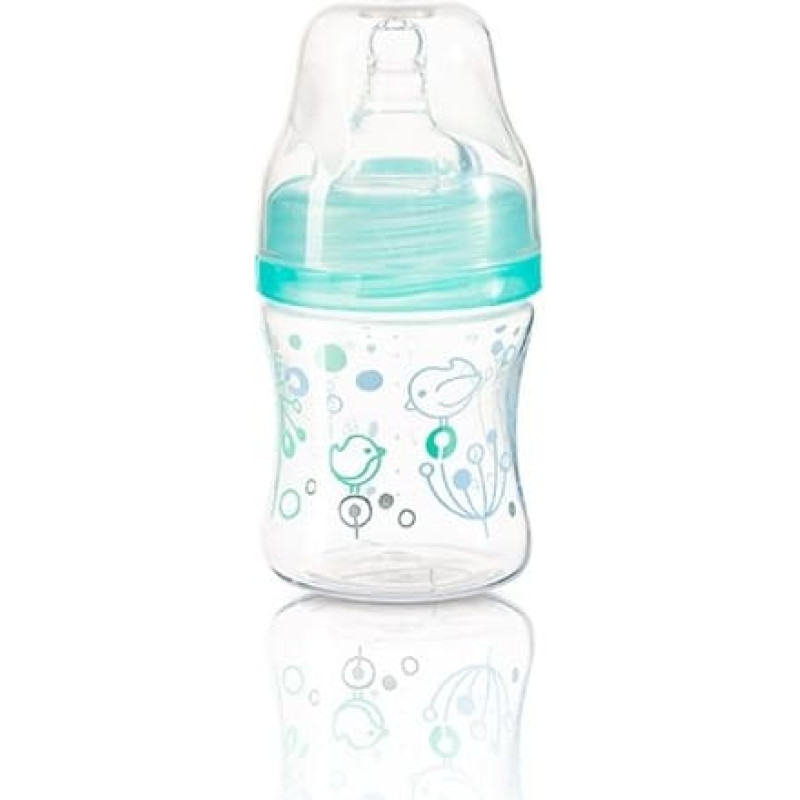 Babyono Anti colic wide neck plastic bottle, 120 ml mint 402/01