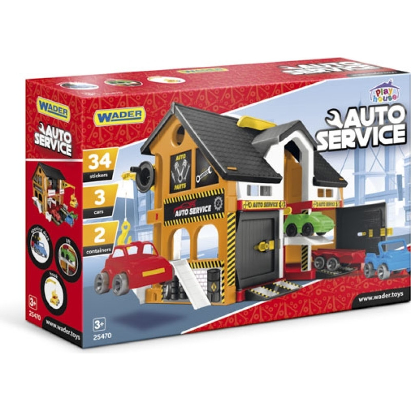 Wader 25470 Play House - Auto serwis