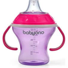 Babyono Krūze ar mīksto uzgali 180 ml BabyOno 1456/02 pink