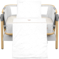 Mini cot bedding set 5pcs Dream Big Beige