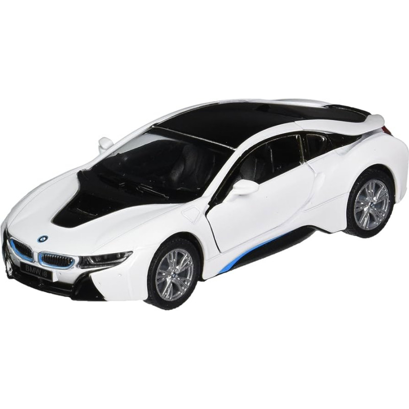 Kinsmart automašīna, BMW i8, balta