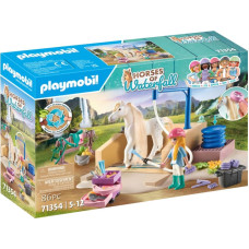 Playmobil WORLD OF HORSES Mazgāšanas stacija ar Izabellu un Lauveni 71354