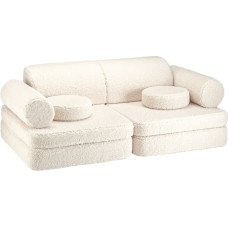 Wigiwama Cream White Settee Dīvāns