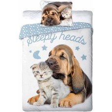 BEDDING SET BEST FRIENDS 012 140X200+70X90 COTTON.