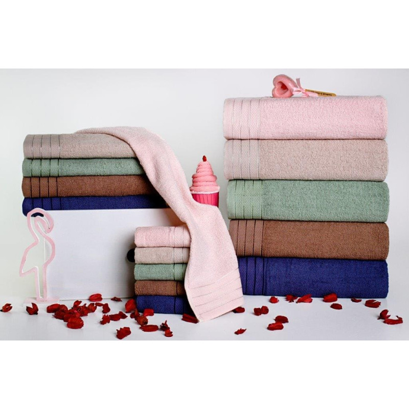 TOWEL BELLA 70X140 TERRY 400G. GREEN