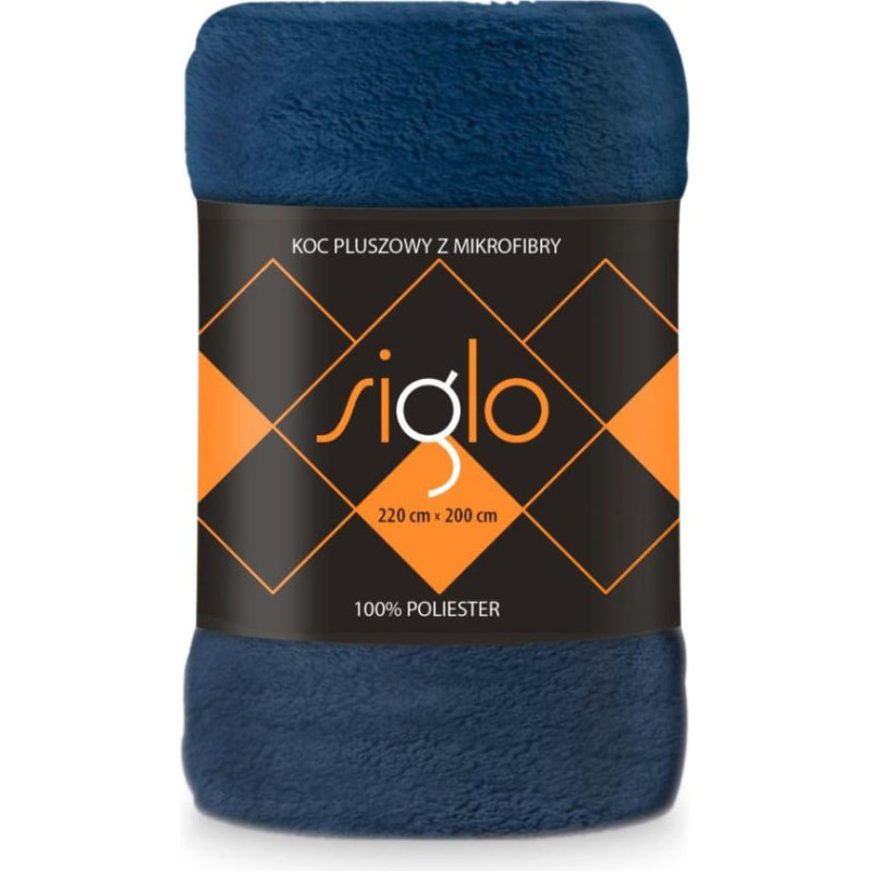 BLANKET SIGLO 220X200 NAVY BLUE 240g/m2 POLYESTER