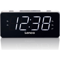 Lenco radio pulkstenis, ar lielu displeju, balts - CR-18 White