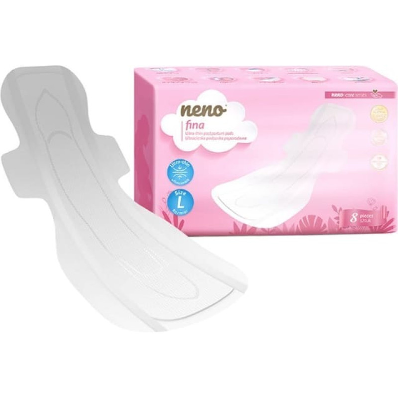 Neno 6234 FINA īpaši plānas pēcdzemdību ieliktņi L, 8 gab.
