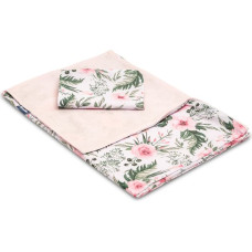 Sensillo 2-pieces 100×135 cm Bed SHEETS – roses pink