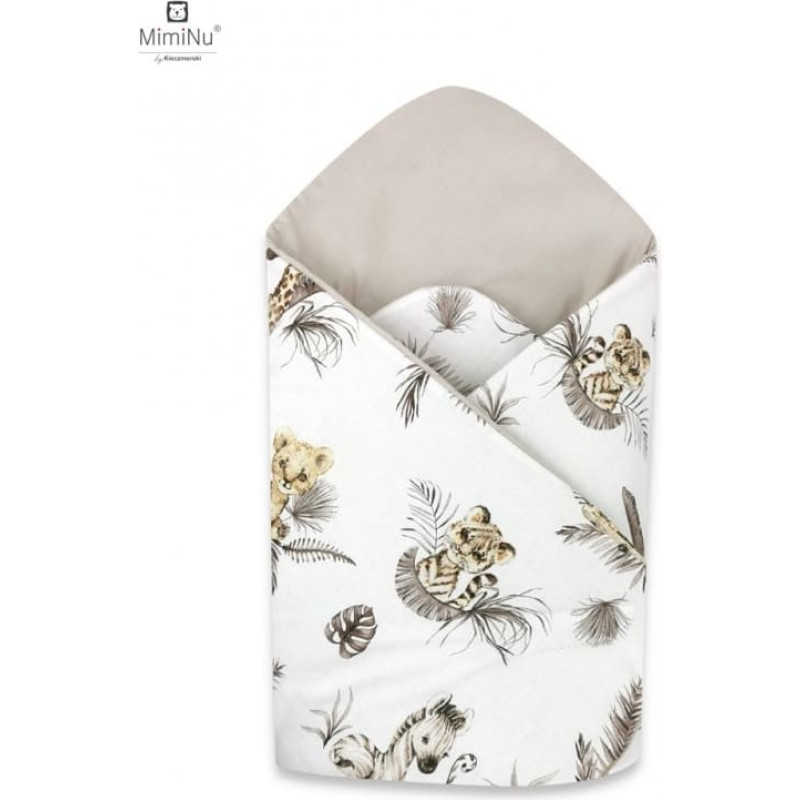Miminu KIECZMERSKI Rożek niemowlęcy usztywniony 75x75 cm KOLEKCJA Sawanna