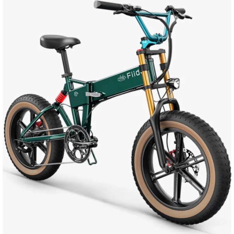 Fiido Saliekamais elektriskais velosipēds M1 Pro, zaļš