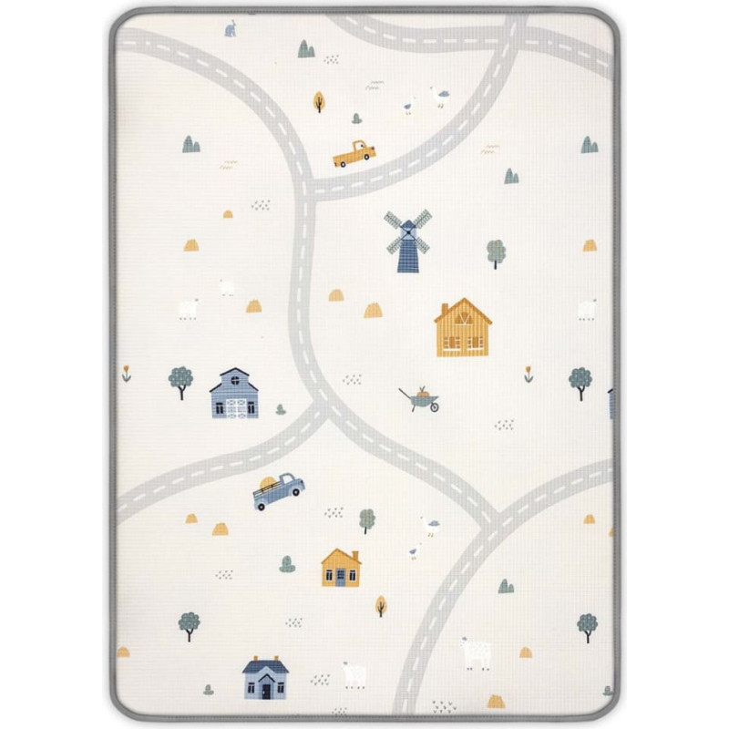 Milly Mally bērnu rullējamais putu paklājiņš Kinder Bear and Farm