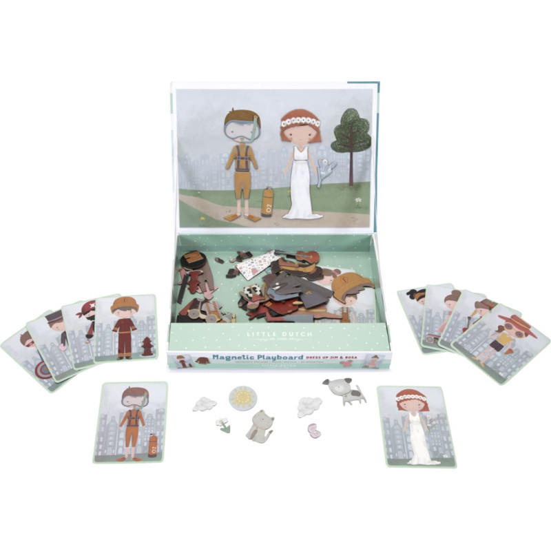 Little Dutch Magnētiskā puzle "Jim and Rosa", Little Dutch