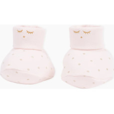 Livly Clothing Livly Saturday Footies  baby pink/gold dots