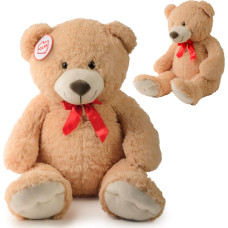 MIŚ BRĄZOWY Z CZERWONA KOKARDĄ