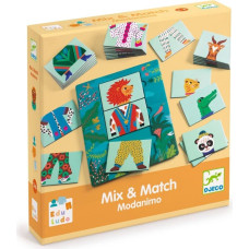 Djeco Izglītojoša spēle - Sajauc un savieno - Modīgie dzīvnieki