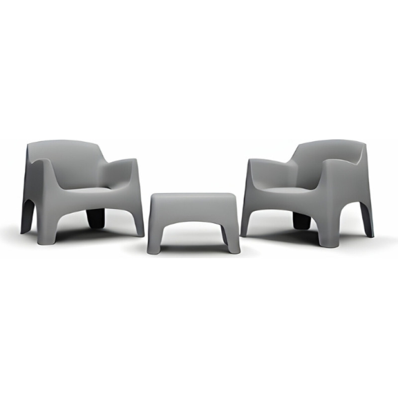 Bica Dārza mēbeļu komplekts Set Ibiza Terrace gai&scaron;i pelēks