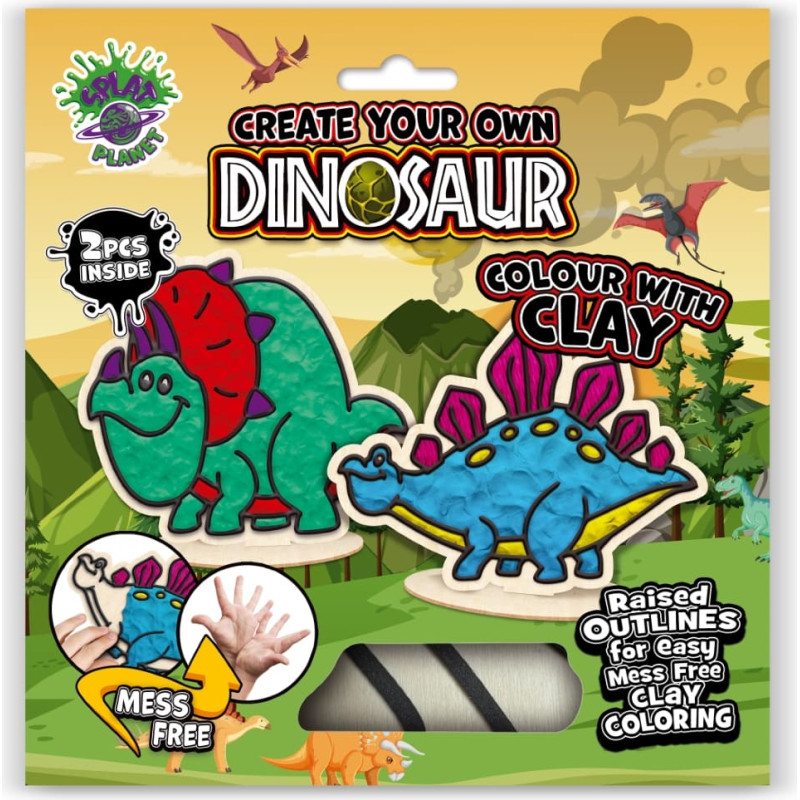 Splat Planet rado&scaron;ais modelīna komplekts ar koka Dinozauriem