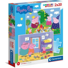 Pusle Põrsas Peppa Clementoni 2 x 20 tk