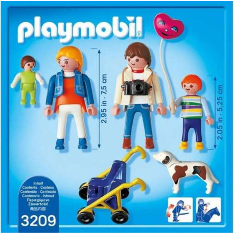 MIX Playmobil 3209 City Life Rodzina z W&oacute;zkiem