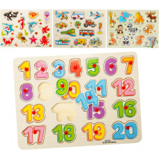 PUZZLE DREWNIANE Z PINEZKAMI MIX WZORÓW