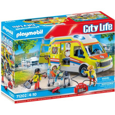 Playmobil CITY LIFE Ātrās palīdzības auto ar gaismiņām 71202