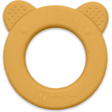 Petite&Mars 713819 Silikonowy gryzak z grzechotką Beary Intense Ochre 0+