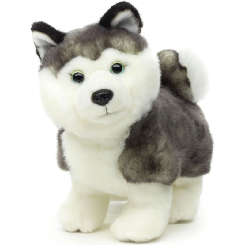 Uni-Toys Plī&scaron;a rotaļlieta Suns Husky, stāvo&scaron;s, 23 cm