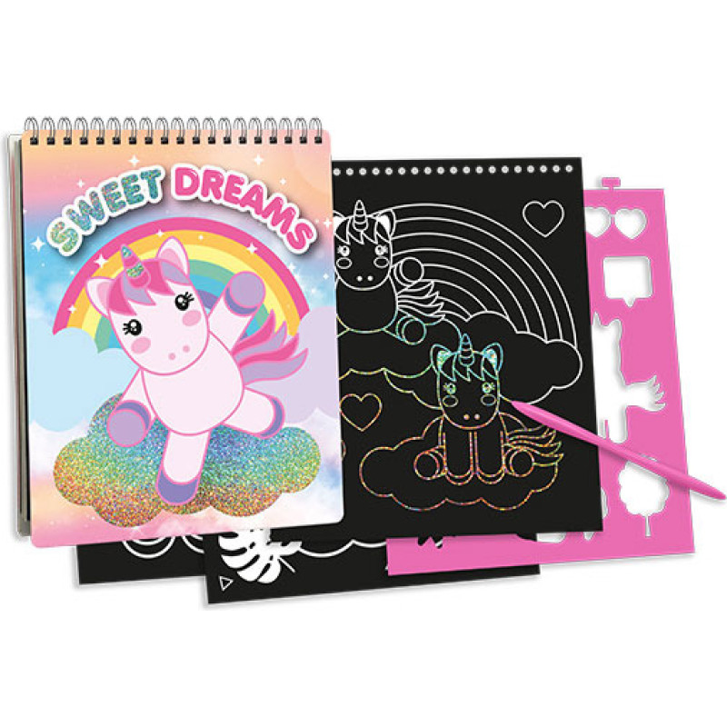 Kids Euroswan - Akcesoria Licencyjne A5 SCRATCH NOTEBOOK LIBRETA SWEET DREAMS