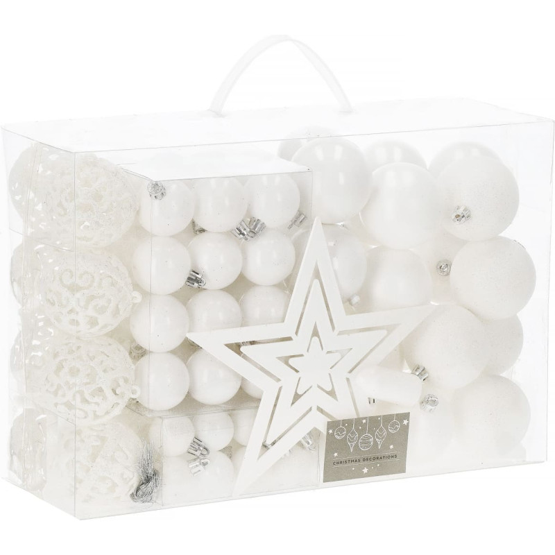 Springos Ziemassvētku eglī&scaron;u rotājumu komplekts Springos CA0839, 6/4/3 CM 101 gab.