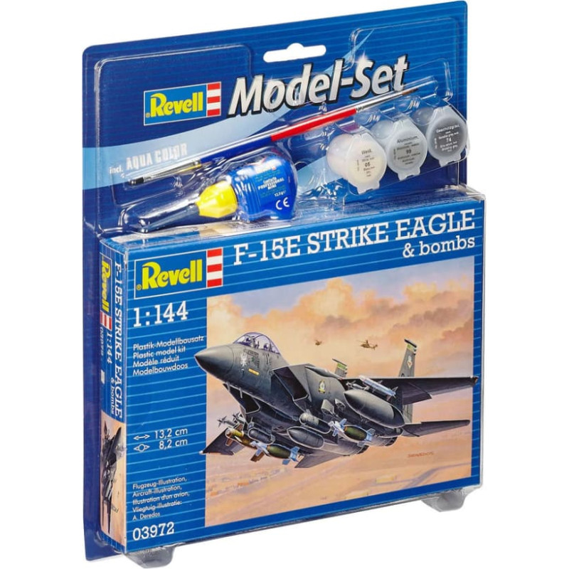 Revell Modeļu komplekts: saliec un krāso F-15e Strike Eagle