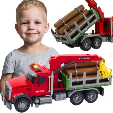 Woopie Ciężar&oacute;wka z Ruchomym Dźwigiem do Drewna Dźwięk Światła 1:14