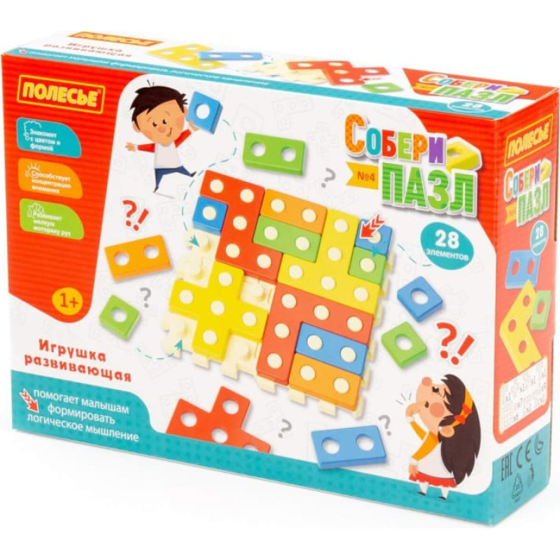Polesie Izglītojošā rotaļlieta Puzle 28el. /95961