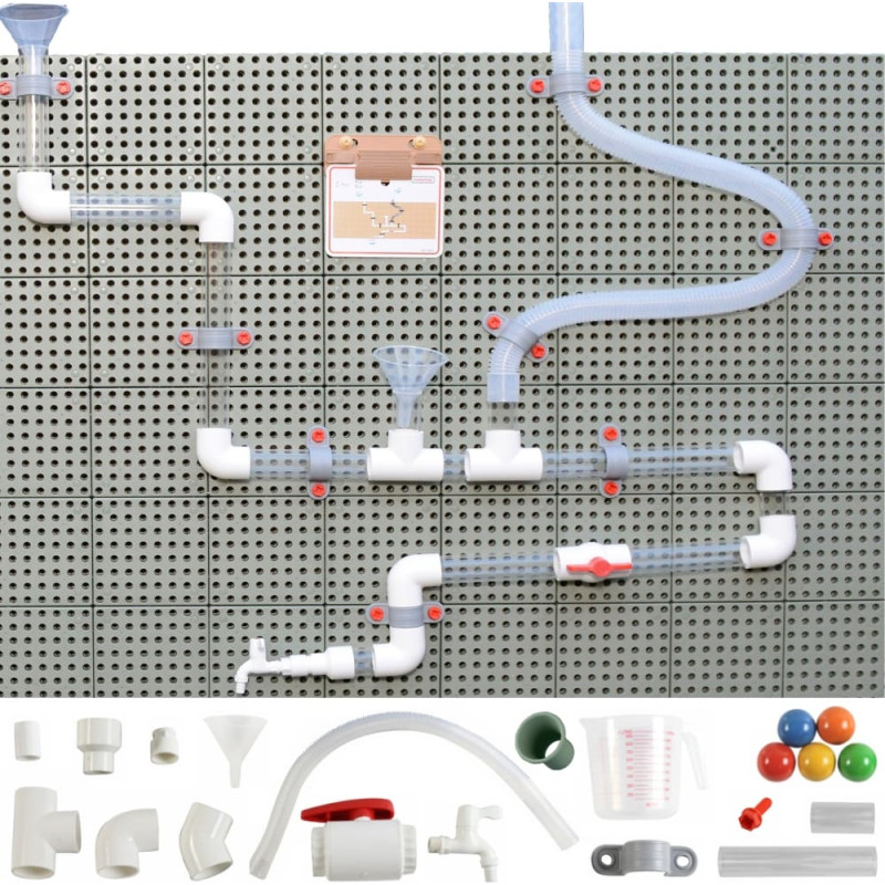Masterkidz System Rur Do Tablicy STEM 84 Element&oacute;w Tor Wodny Kulkowy