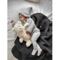 Wool romper suit Nevada 62/68 grey