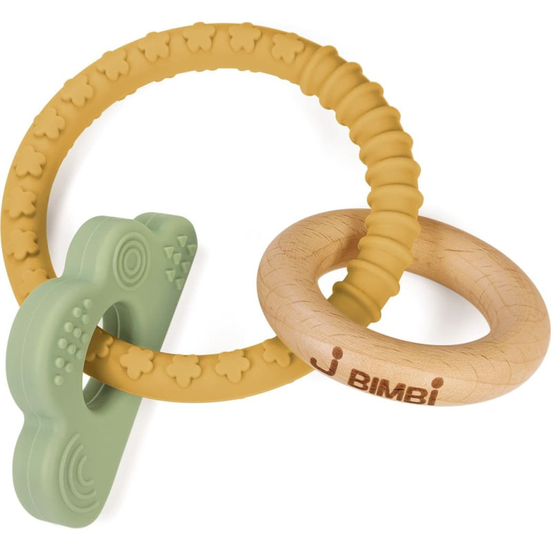 Teether Bite&Play charms gum massager 4m+ cloud