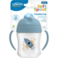 Dr.browns Dr.Brown TC61004 Kubek miękki ustnik 180ml niebieski 6m+
