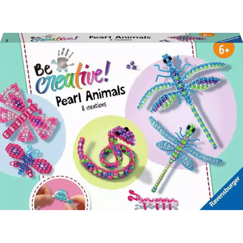Ravensburger Rokdarbi &ndash; BeCreative Pearl Animals