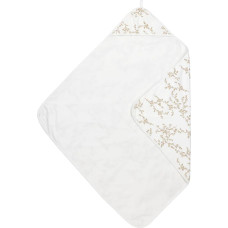 Meyco Baby Vannas dvielis ar kapuci Branches Sand 90x90cm