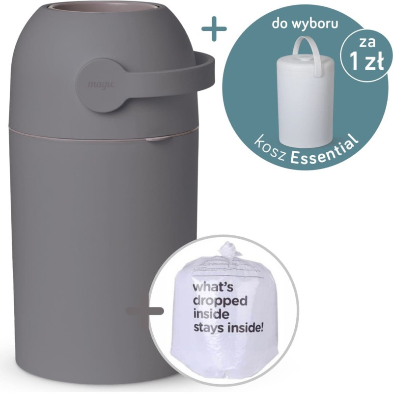 Magic DIAPER PAIL MAJESTIC GRAPHITE