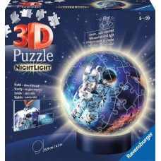 Ravensburger Apaļā 3D puzle ar gaismu, 74 gab., Kosmoss